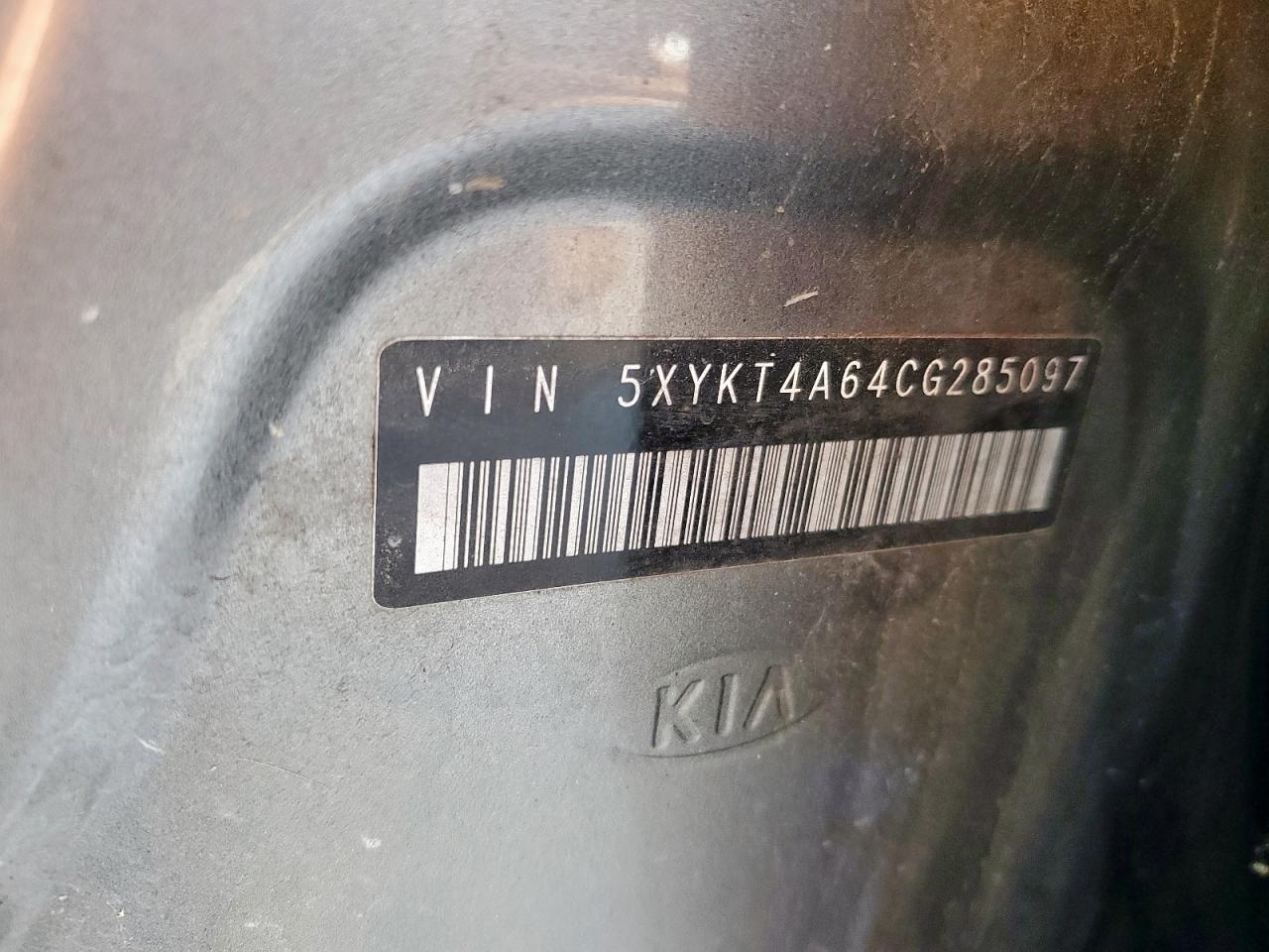 2012 Kia Sorento Base VIN: 5XYKT4A64CG285097 Lot: 85387675