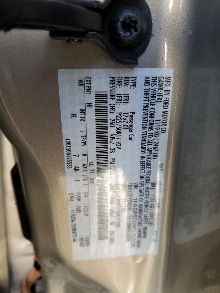 2015 Ford C-Max Premium Sel VIN: 1FADP5CU6FL122335 Lot: 85504375