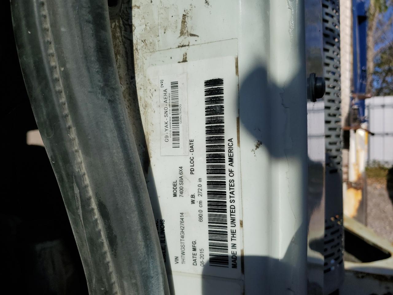 2016 International 7000 7400 - Semi Truck VIN: 1HTWGSTT4GH276414 Lot: 80465955