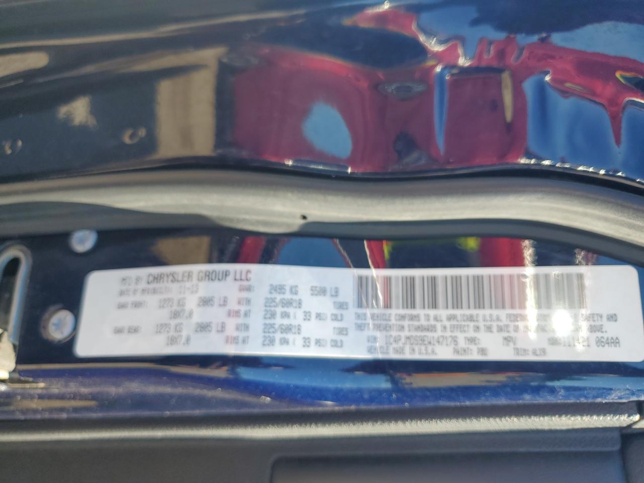 2014 Jeep Cherokee Limited VIN: 1C4PJMDS9EW147176 Lot: 87465215