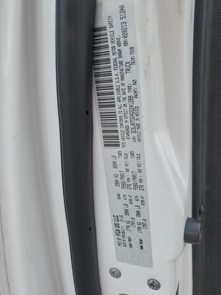 2016 Ram 1500 St VIN: 3C6JR7DG4GG241289 Lot: 85379045