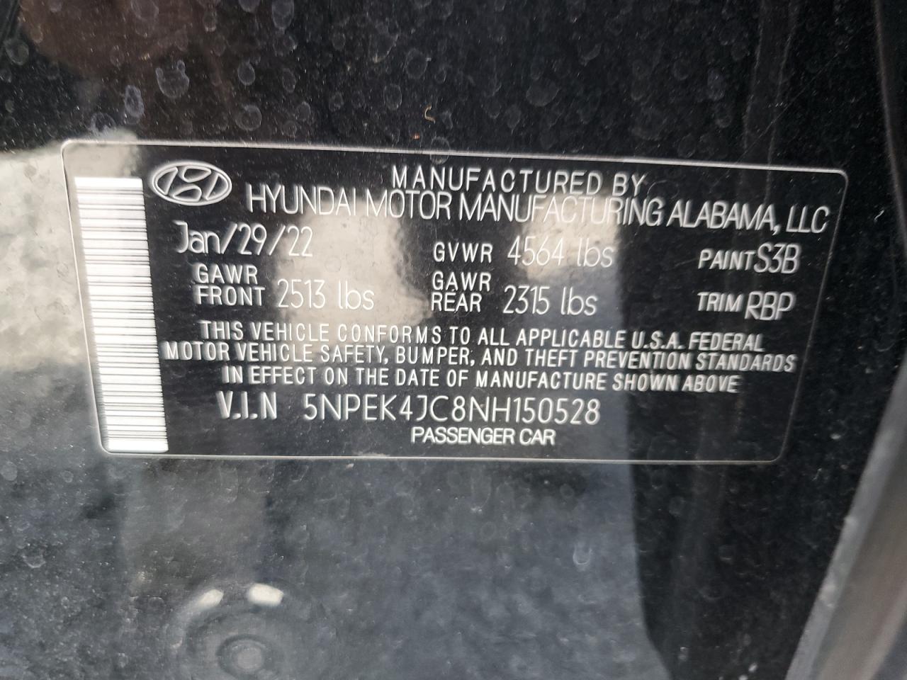 2022 Hyundai Sonata N Line VIN: 5NPEK4JC8NH150528 Lot: 86490535