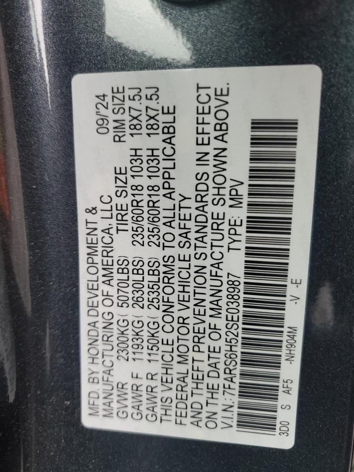 2025 Honda Cr-V Sport VIN: 7FARS6H52SE038987 Lot: 82466585