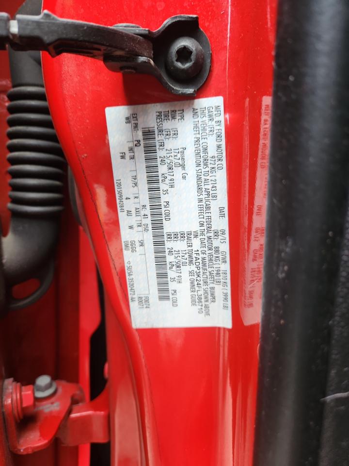 2015 Ford Focus Se VIN: 1FADP3K24FL386710 Lot: 86103505