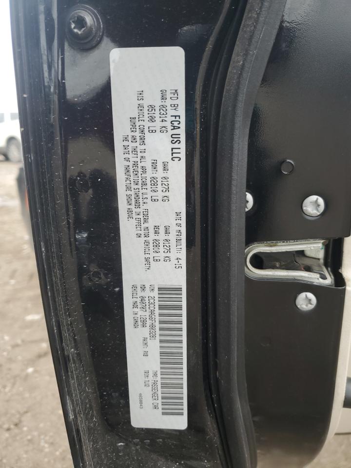 2015 Chrysler 300 Limited VIN: 2C3CCAAG6FH803281 Lot: 82607765