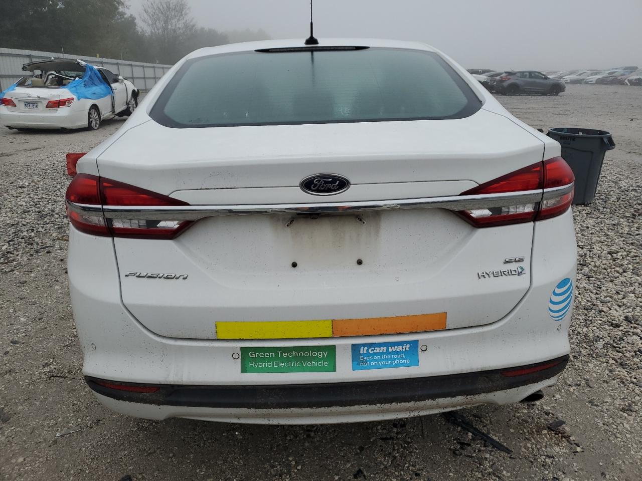 2018 Ford Fusion Se Hybrid VIN: 3FA6P0LU8JR118731 Lot: 66069625