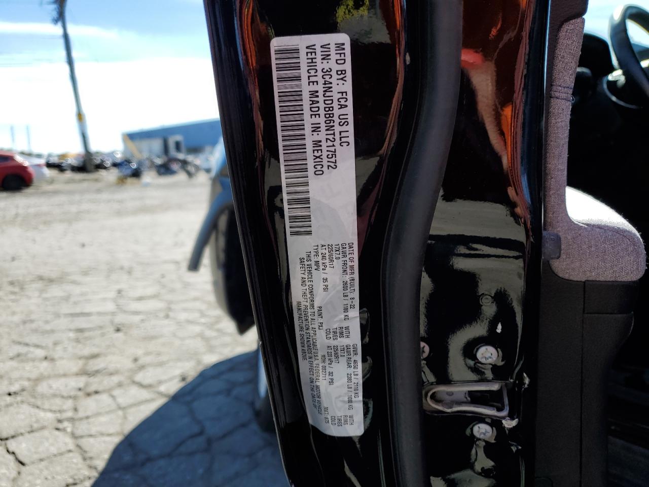 2022 Jeep Compass Latitude VIN: 3C4NJDBB6NT217572 Lot: 84811385