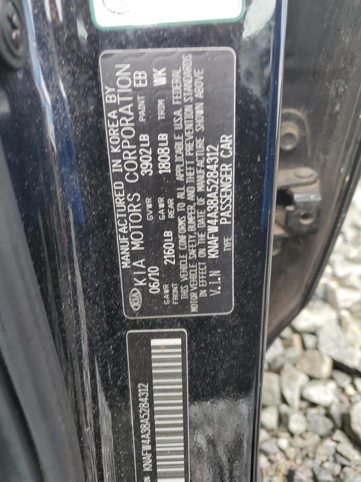 2010 Kia Forte Sx VIN: KNAFW4A38A5284312 Lot: 82423255