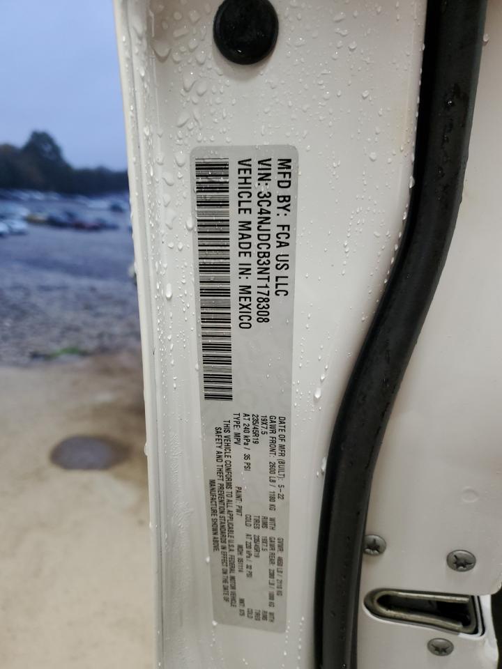 2022 Jeep Compass Limited VIN: 3C4NJDCB3NT178308 Lot: 82685475