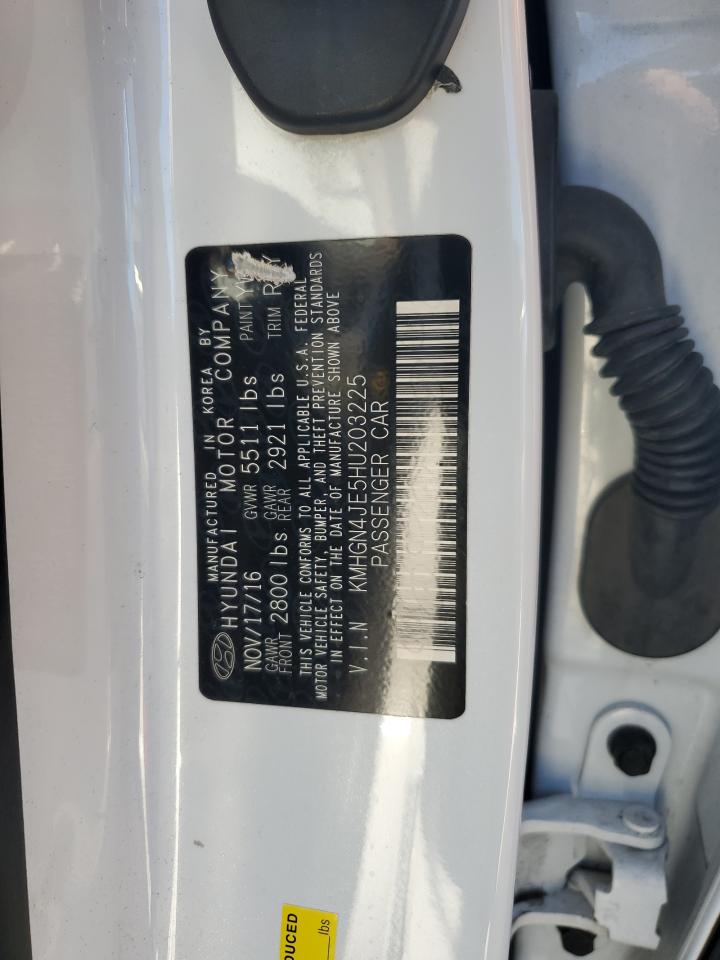 2017 Genesis G80 Base VIN: KMHGN4JE5HU203225 Lot: 89714235