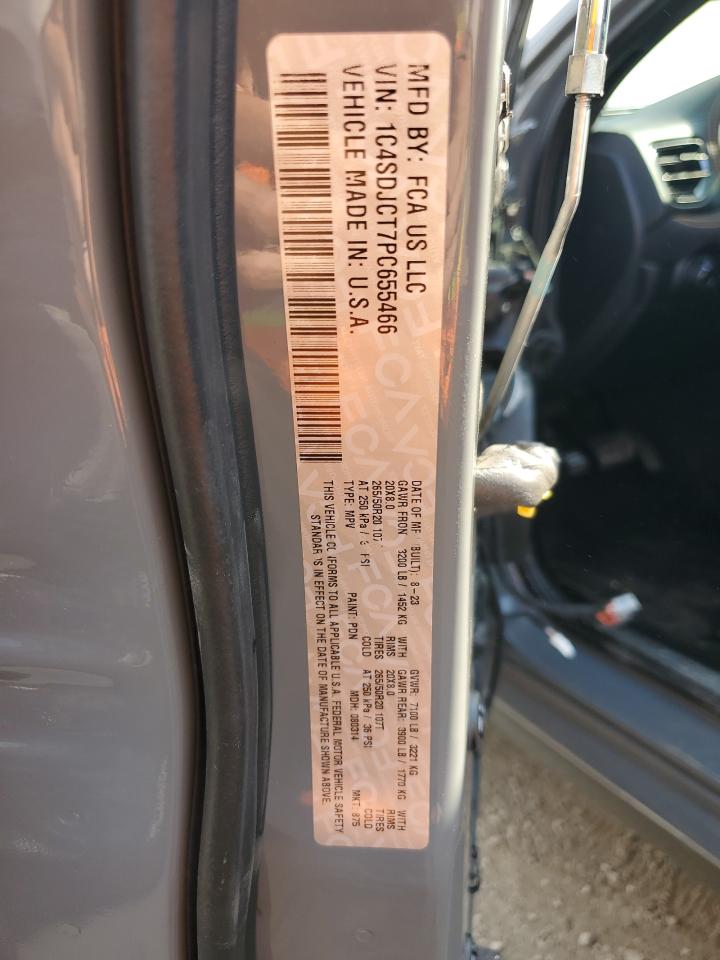 2023 Dodge Durango R/T VIN: 1C4SDJCT7PC655466 Lot: 84645885