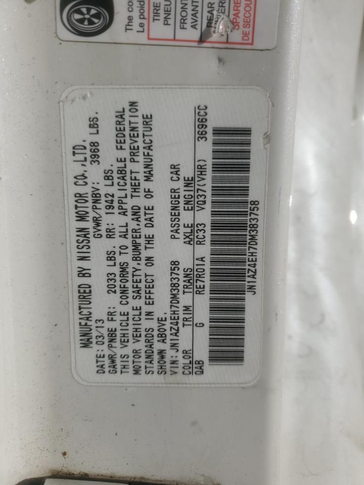 2013 Nissan 370Z Base VIN: JN1AZ4EH7DM383758 Lot: 85679355