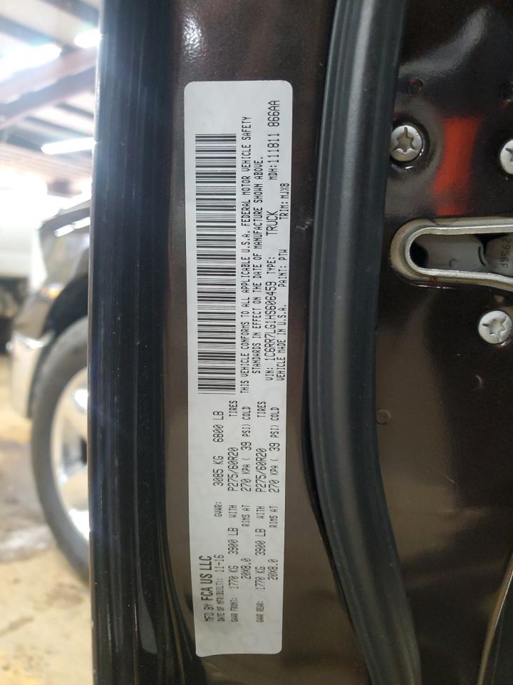 2017 Ram 1500 Slt VIN: 1C6RR7LG1HS606459 Lot: 90497425