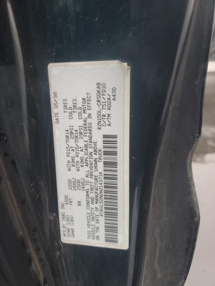 1998 Toyota Tacoma Xtracab VIN: 4TAVL52N2WZ143714 Lot: 82418835