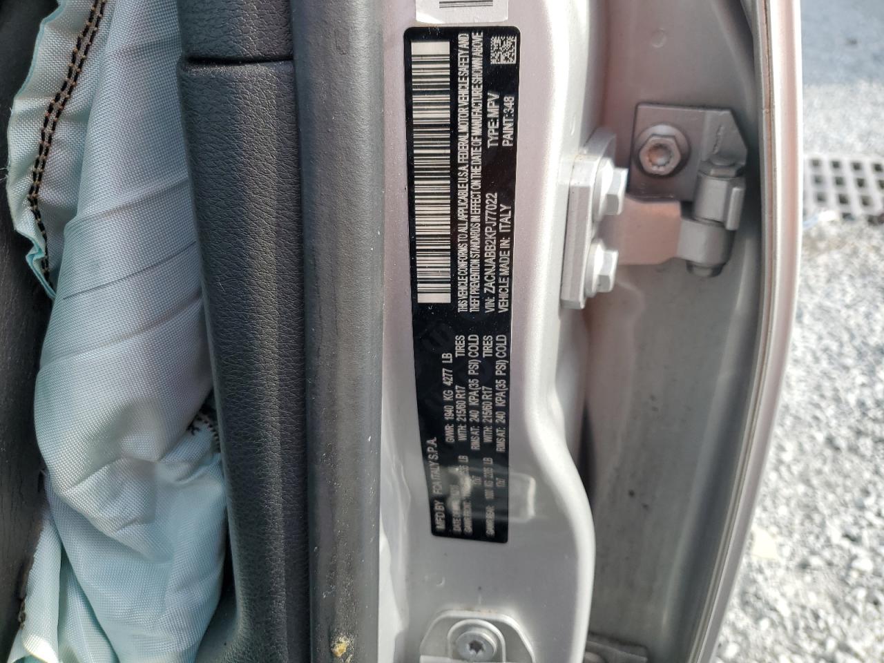 2019 Jeep Renegade Latitude VIN: ZACNJABB2KPJ77022 Lot: 84754745