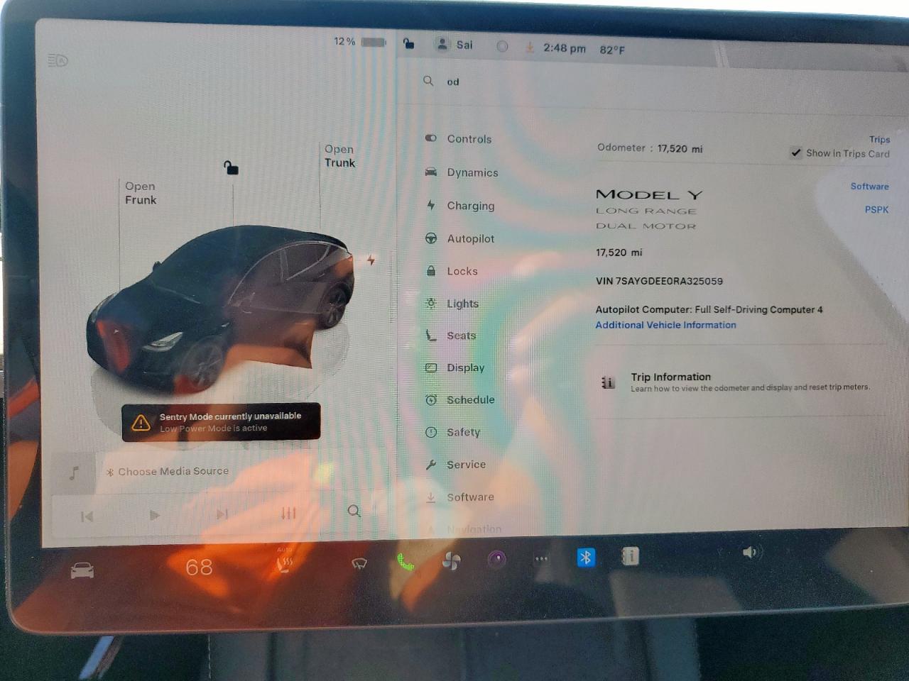 2024 Tesla Model Y VIN: 7SAYGDEE0RA325059 Lot: 89914575