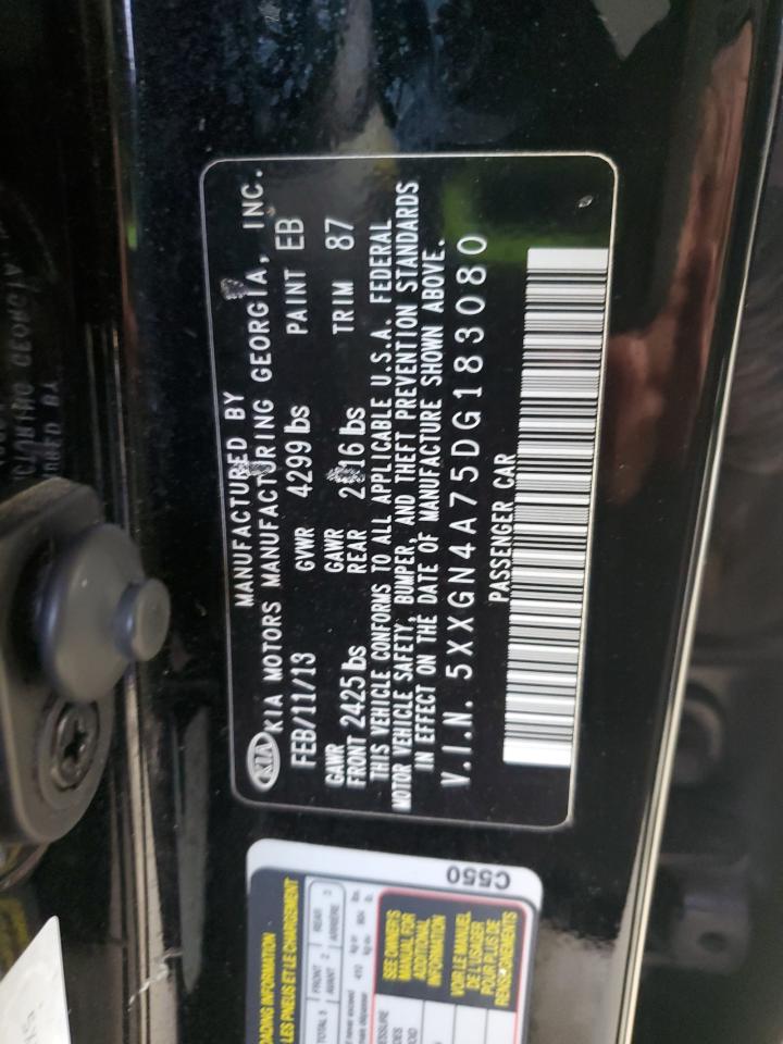 2013 Kia Optima Ex VIN: 5XXGN4A75DG183080 Lot: 90054165