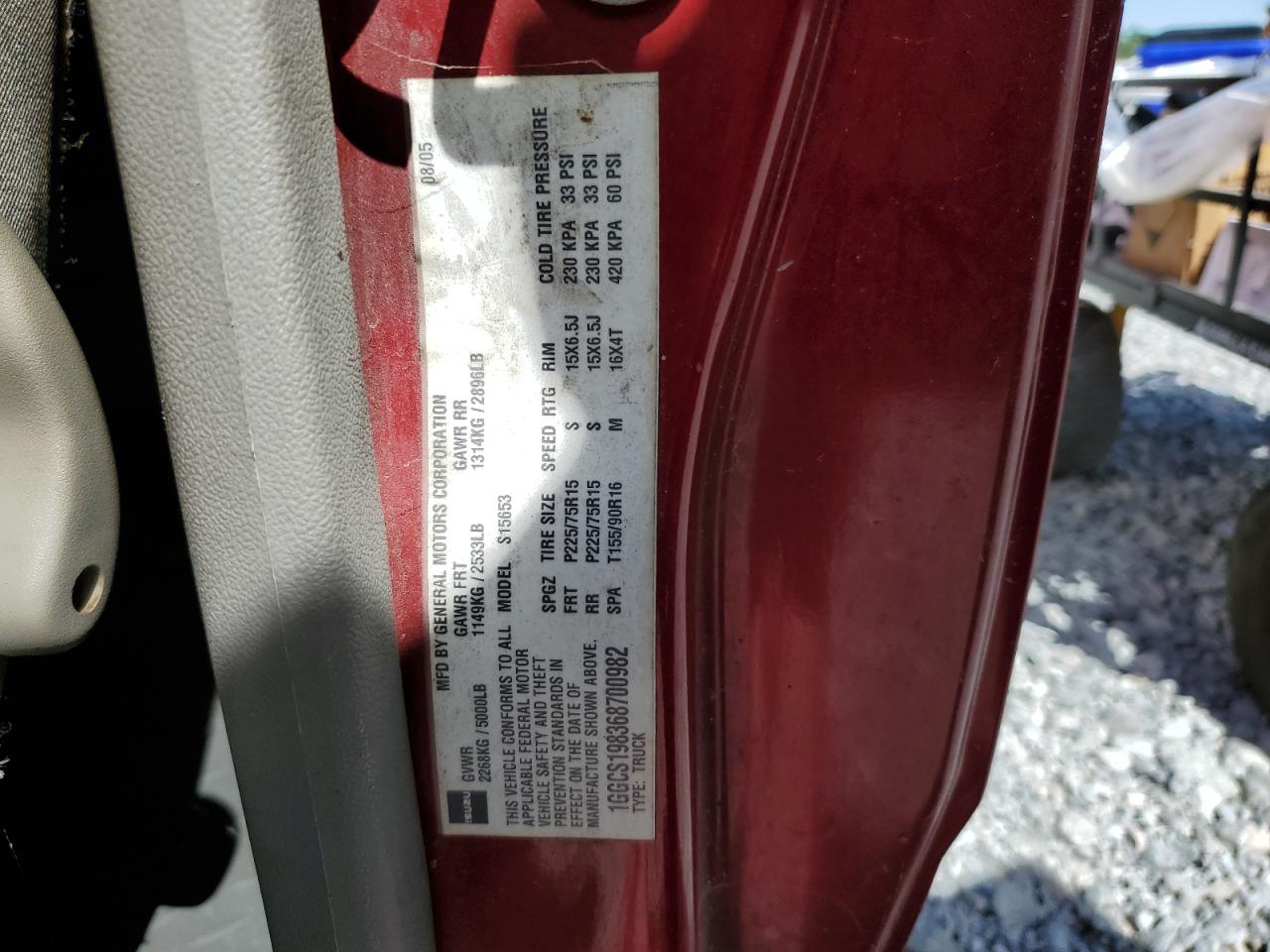 2006 Isuzu I-280 VIN: 1GGCS198368700982 Lot: 84864595