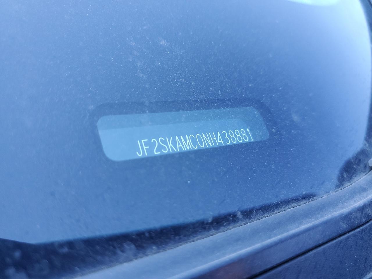 2022 Suba Forester VIN: JF2SKAMC0NH438881 Lot: 85916465