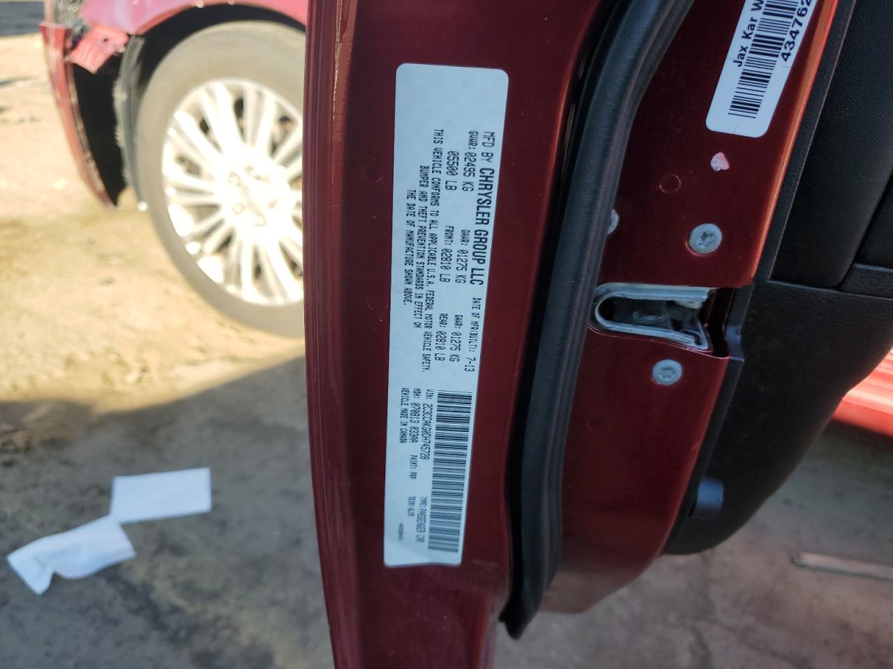 2013 Chrysler 300C VIN: 2C3CCAKG0DH745728 Lot: 86550235