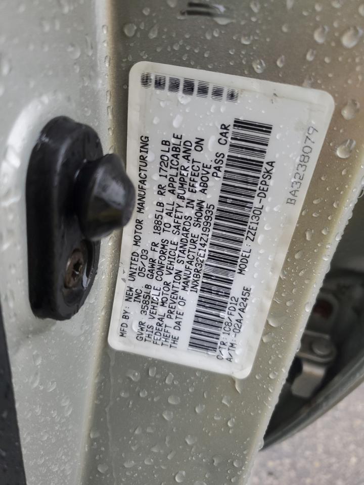 2004 Toyota Corolla Ce VIN: 1NXBR32E14Z19935 Lot: 81235955