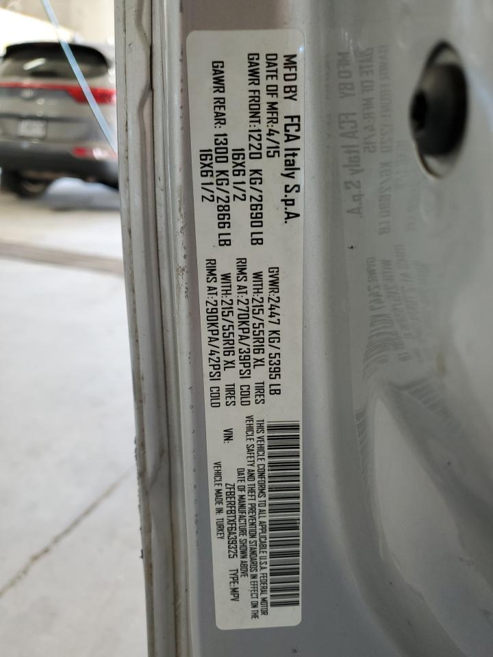 2015 Ram Promaster City Slt VIN: ZFBERFBTXF6A39325 Lot: 94732525