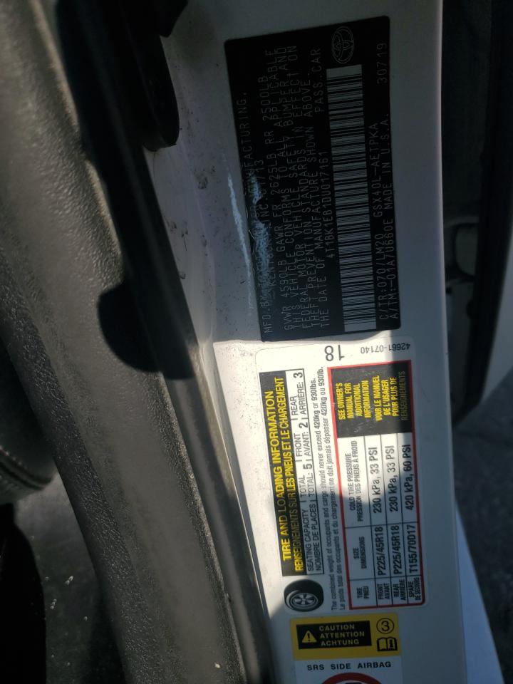 2013 Toyota Avalon Base VIN: 4T1BK1EB1DU017161 Lot: 82494755