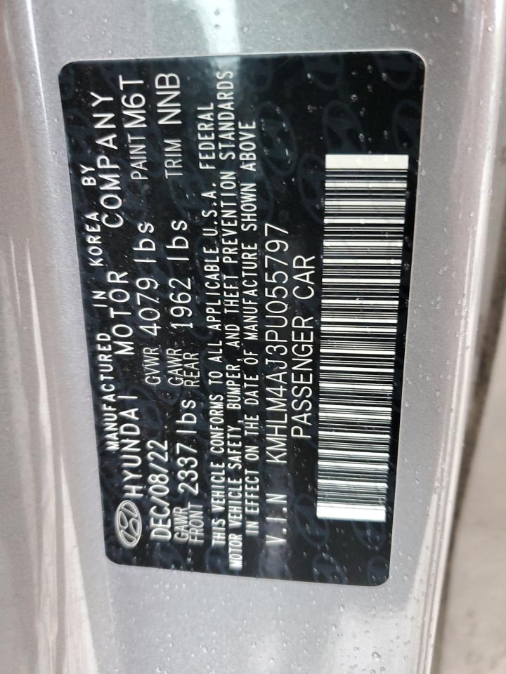 2023 Hyundai Elantra Blue VIN: KMHLM4AJ3PU055797 Lot: 82375045