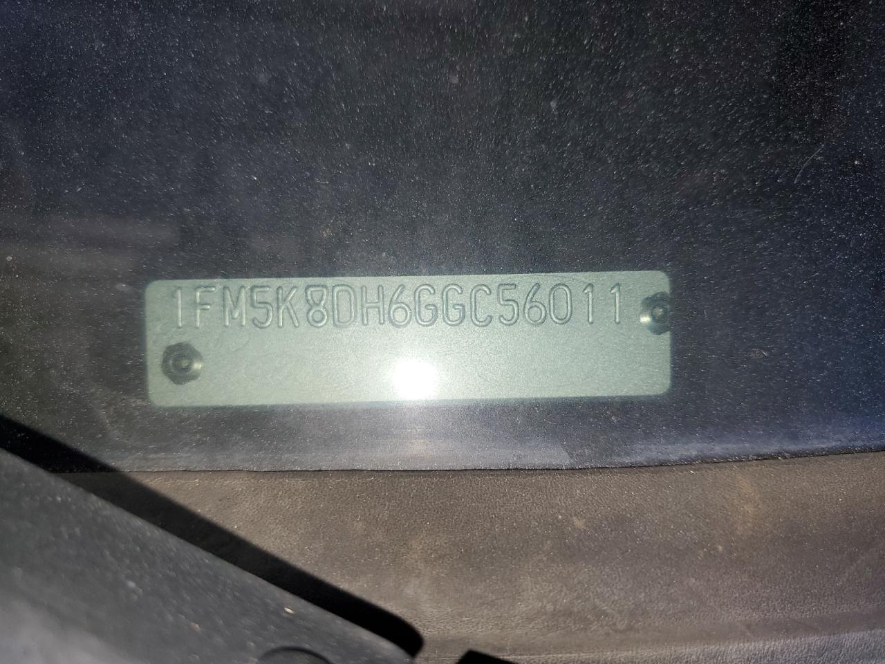 2016 Ford Explorer Xlt VIN: 1FM5K8DH6GGC56011 Lot: 84730115