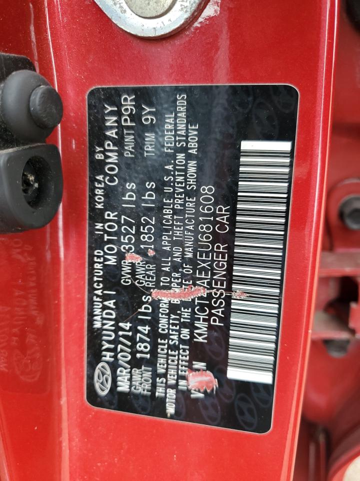2014 Hyundai Accent Gls VIN: KMHCT4AEXEU681608 Lot: 87346705