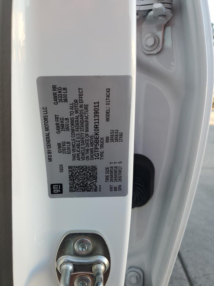 2024 GMC Canyon Elevation VIN: 1GTP5BEK0R1139011 Lot: 85344935