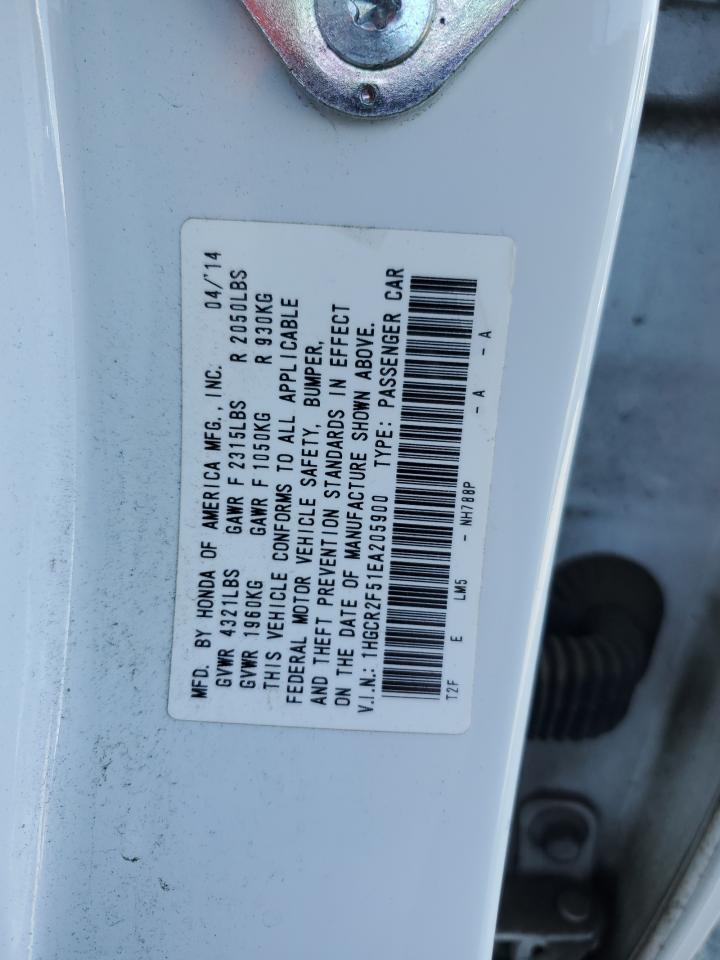 2014 Honda Accord Sport VIN: 1HGCR2F51EA205900 Lot: 81978715