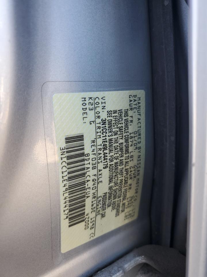 2009 Nissan Versa S VIN: 3N1CC11E49L444179 Lot: 84924525