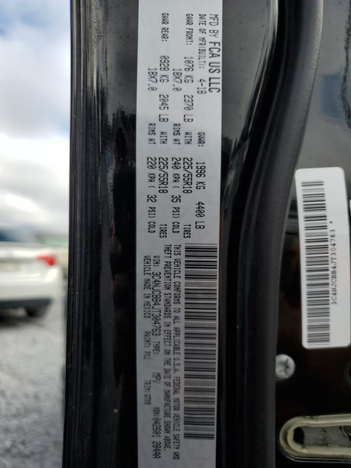 2018 Jeep Compass Latitude VIN: 3C4NJCBB4JT304763 Lot: 86059695