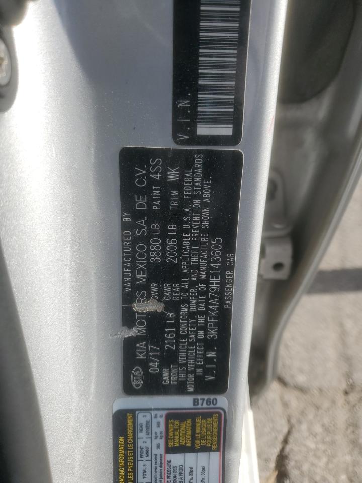 2017 Kia Forte Lx VIN: 3KPFK4A79HE143605 Lot: 87211295