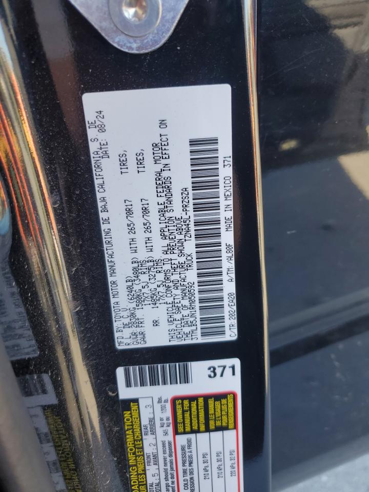 2024 Toyota Tacoma Double Cab VIN: 3TMLB5JN1RM050592 Lot: 85353605