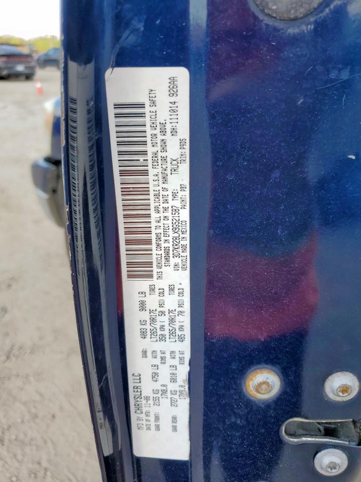 2009 Dodge Ram 2500 VIN: 3D7KR28LX9G521587 Lot: 82325175