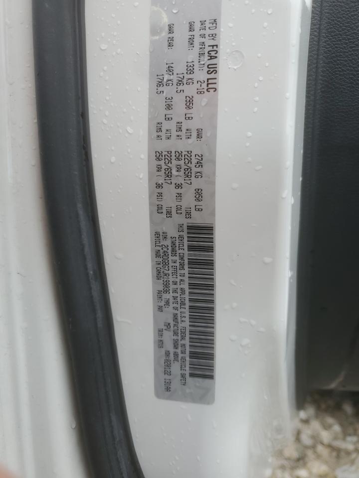 2018 Dodge Grand Caravan Se VIN: 2C4RDGBG7JR199036 Lot: 87411555