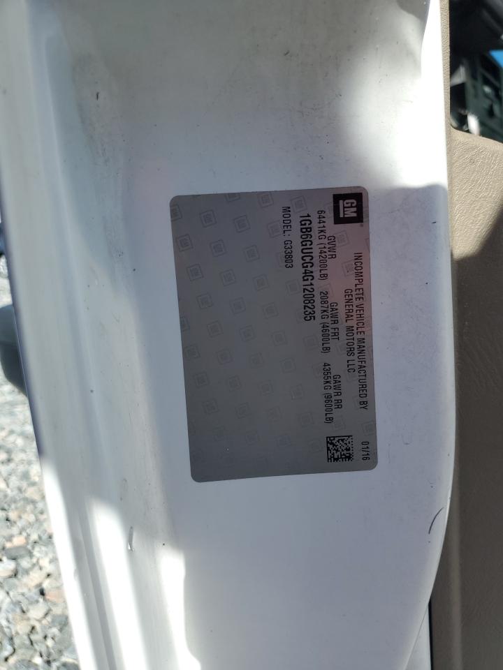 2016 Chevrolet Express G4500 VIN: 1GB6GUCG4G1208235 Lot: 91000605