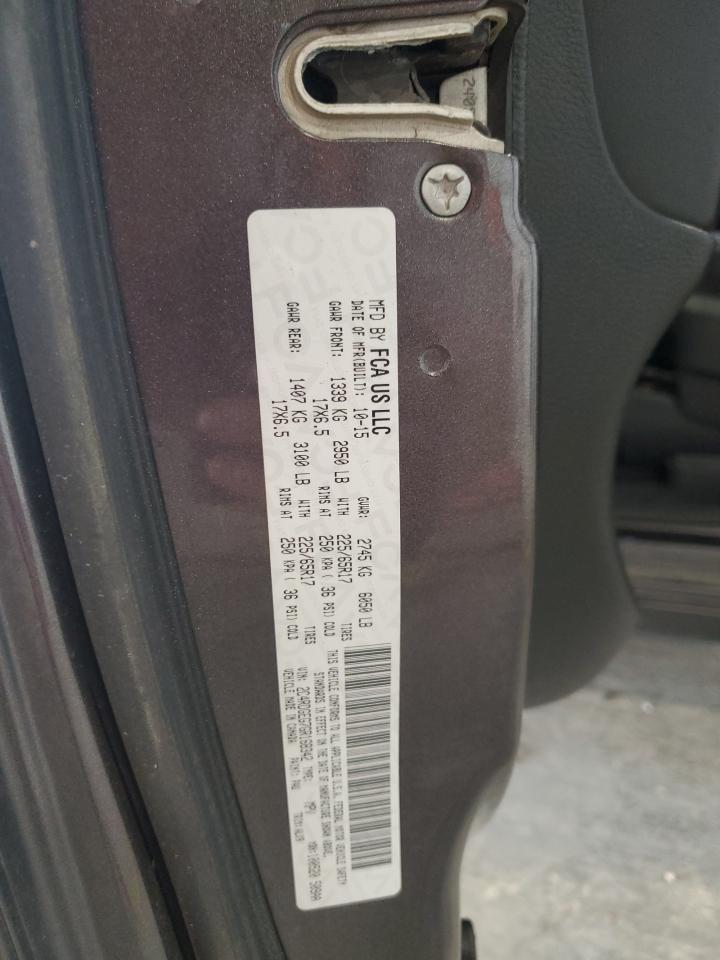 2016 Dodge Grand Caravan R/T VIN: 2C4RDGEG7GR168342 Lot: 81900535