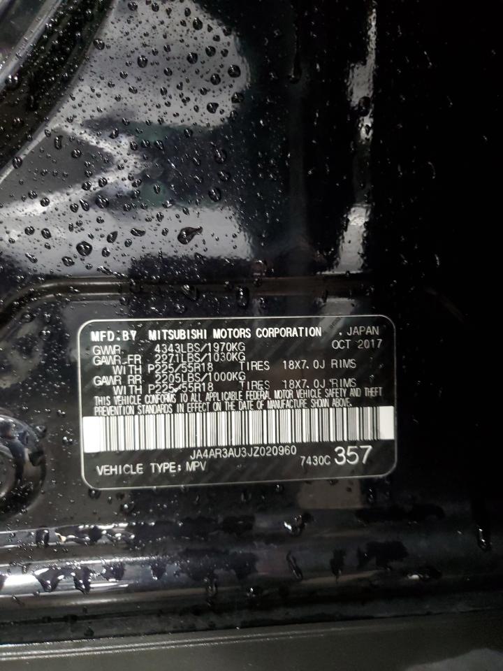 2018 Mitsubishi Outlander Sport Es VIN: JA4AR3AU3JZ020960 Lot: 85414225