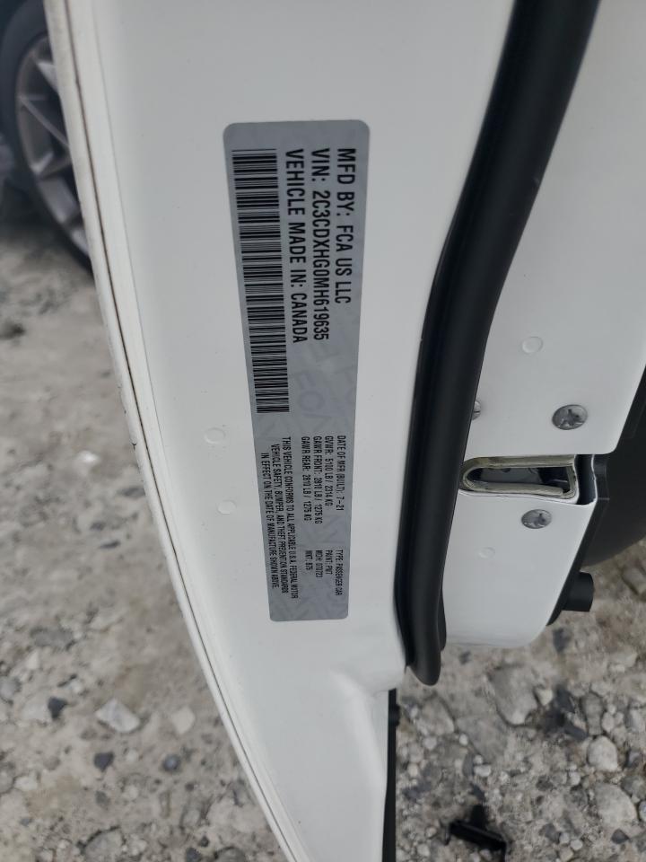 2021 Dodge Charger Gt VIN: 2C3CDXHG0MH619635 Lot: 85159855