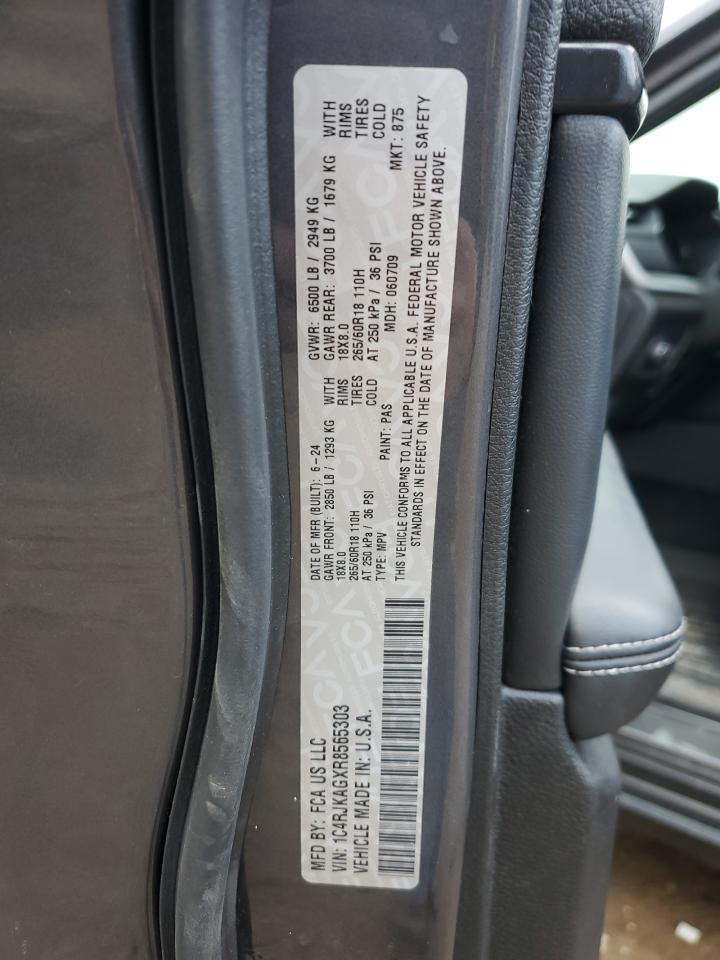 2024 Jeep Grand Cherokee L Laredo VIN: 1C4RJKAGXR8565303 Lot: 85720325