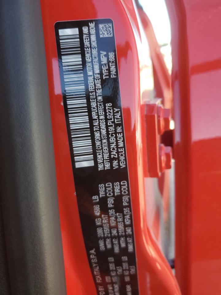 2020 Jeep Renegade Trailhawk VIN: ZACNJBC19LPL92278 Lot: 82635625