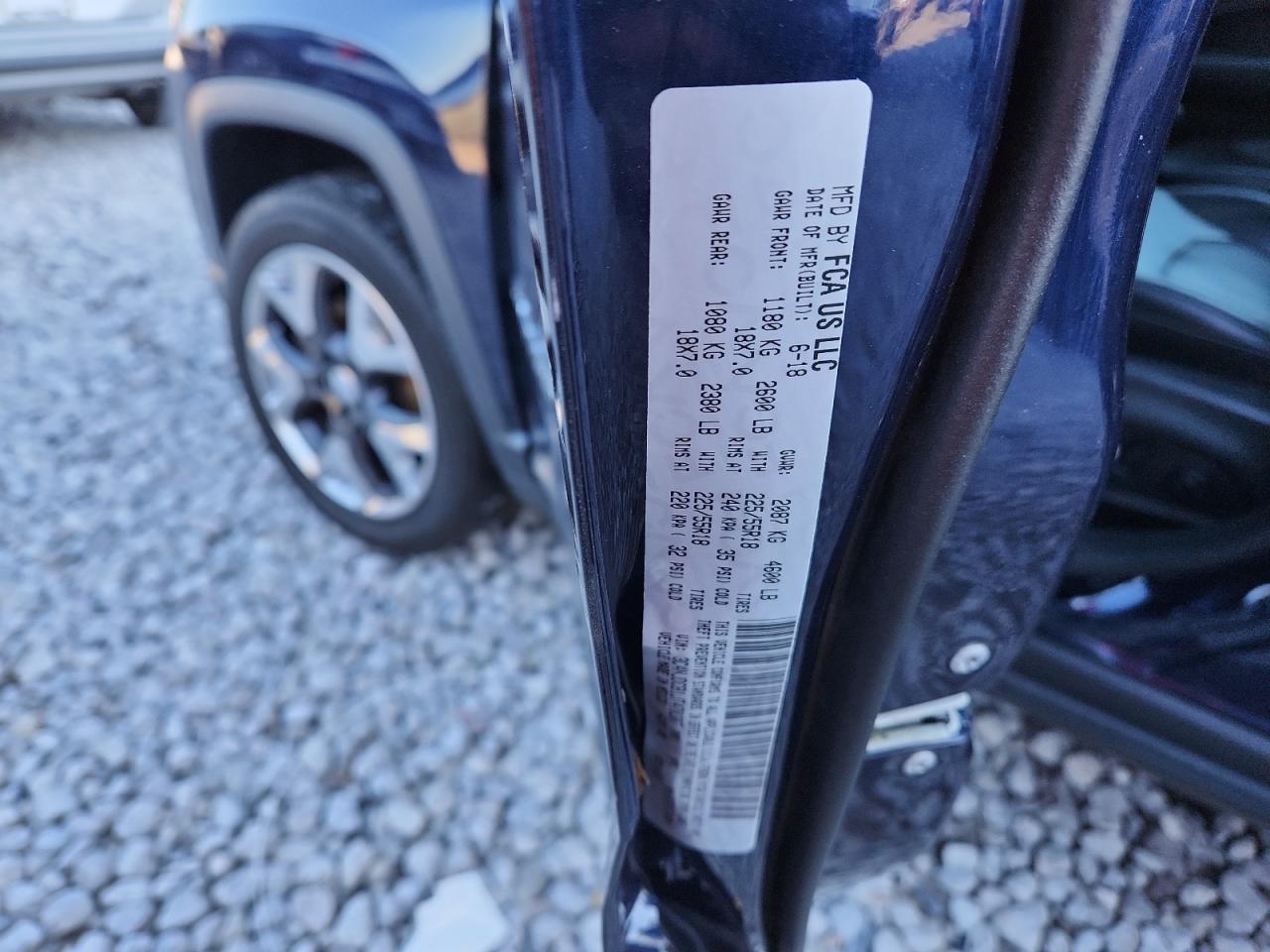 2018 Jeep Compass Limited VIN: 3C4NJDCB1JT470307 Lot: 90095565