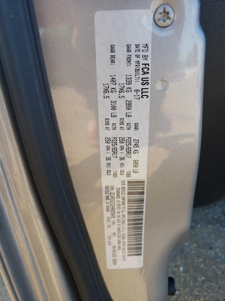 2017 Dodge Grand Caravan Gt VIN: 2C4RDGEG2HR859005 Lot: 86878345