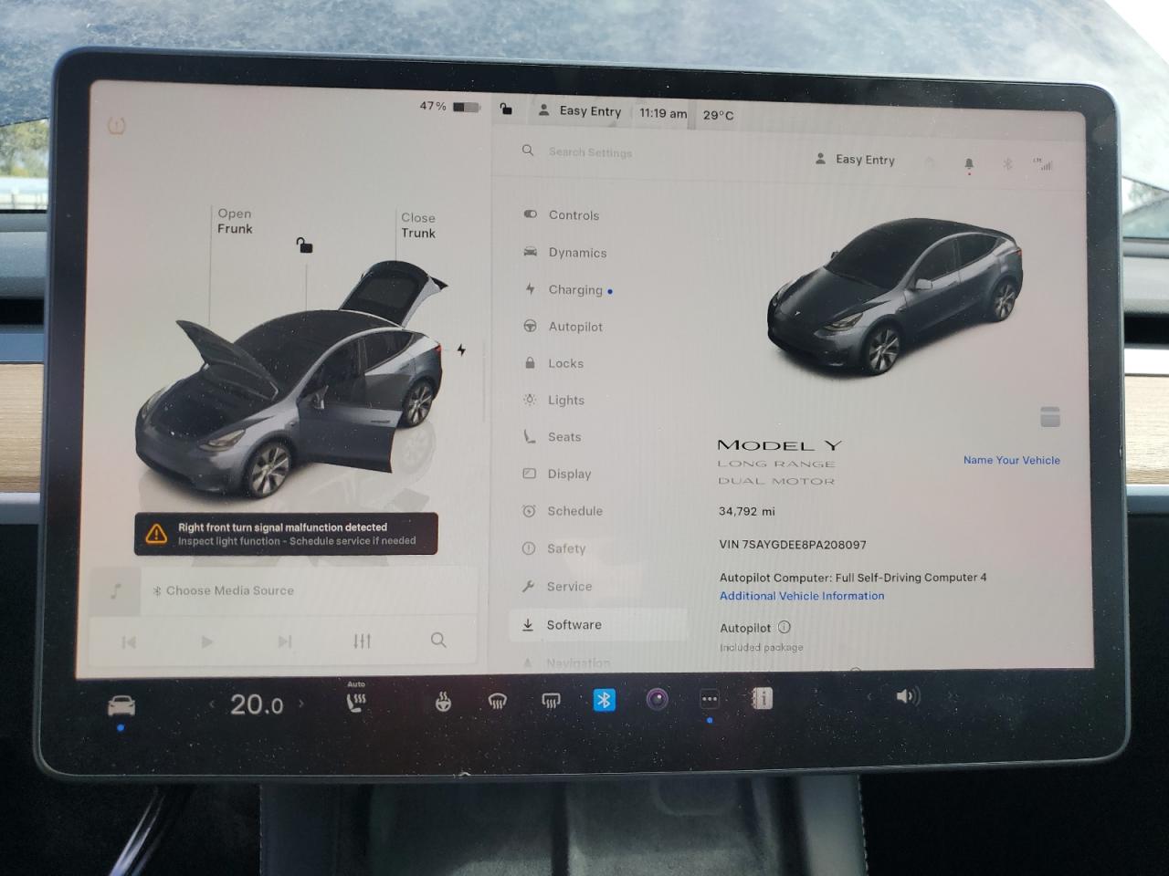 2023 Tesla Model Y VIN: 7SAYGDEE8PA208097 Lot: 84441595