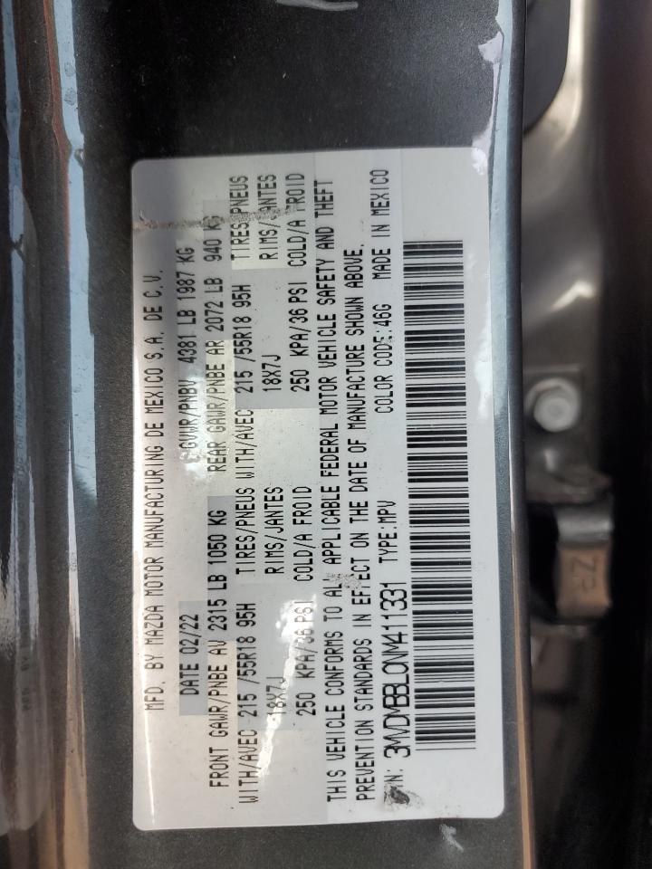 2022 Mazda Cx-30 Select VIN: 3MVDMBBL0NM411331 Lot: 90633615