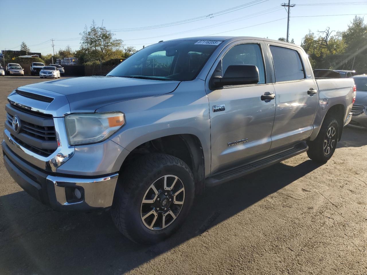 2014 Toyota Tundra Crewmax Sr5 silver  gas 5TFEY5F12EX161475 photo #1