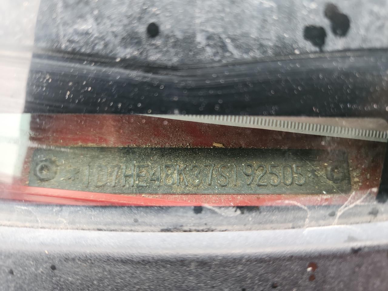 2007 Dodge Dakota Quad Slt VIN: 1D7HE48K37S192505 Lot: 69751225